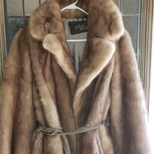 vintage 1970s? princess mink stroller coat S